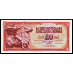 Yougoslavie, P-080b, 100 dinara, 1965 - Billet de banque en vente sur Monnaies du Monde SHOP