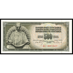 Yougoslavie, P-084b, 500 dinara, 1970 - Billet de banque en vente sur Monnaies du Monde SHOP