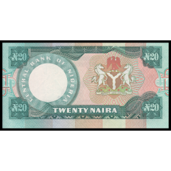 Nigéria, P-26k, 20 naira, 2006 - Billet de banque en vente sur Monnaies du Monde SHOP