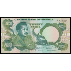 Nigéria, P-26k, 20 naira, 2006 - Billet de banque en vente sur Monnaies du Monde SHOP