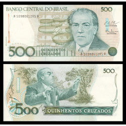 Brésil, P-212c, 500 cruzados, 1987 - Billet de banque en vente sur Monnaies du Monde SHOP