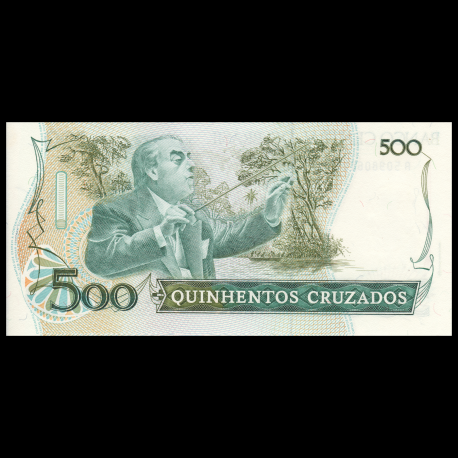 Banknote from Brazil, P-212c, 500 cruzados, 1986