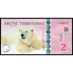 Territoires arctiques, 2,5 polar dollars, 2013 - Billet de banque en vente sur Monnaies du Monde SHOP