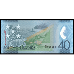 Salomon (iles), P-37, 40 dollars, 2018, polymère - Billet de banque en vente sur Monnaies du Monde SHOP