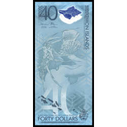 Salomon (iles), P-37, 40 dollars, 2018, polymère - Billet de banque en vente sur Monnaies du Monde SHOP
