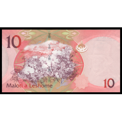 Lesotho, P-21b, 10 maloti, 2013 - Billet de banque en vente sur Monnaies du Monde SHOP