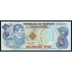 Philippines, P-159b, 2 piso, 1978 - Billet de banque en vente sur Monnaies du Monde SHOP