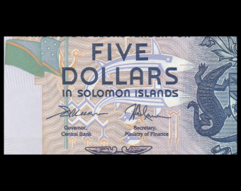 Salomon (iles), P-26d, 5 dollars, 2018