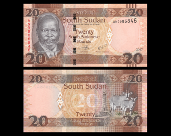 South Sudan, P-13c, 20 pounds, 2017