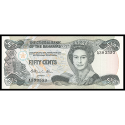 Bahamas, P-42, 50 cents, 1984 - Billet de banque en vente sur Monnaies du Monde SHOP