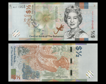 Bahamas, p-new, ½ dollar, 2019