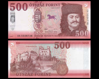 hungary, P-202a, 500 forint, 2018