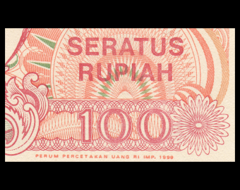 Indonésie, P-127g, 100 rupiah, 1999