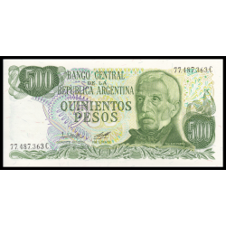 Argentine, P-303a3, 500 pesos, 1982 - Billet de banque en vente sur Monnaies du Monde SHOP