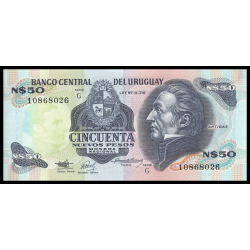 Uruguay, P-061Ab, 50 peso, 1989 - Billet de banque en vente sur Monnaies du Monde SHOP