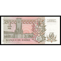 Zaire, P-47, 1 nouveau likuta, 1993 - Billet de banque en vente sur Monnaies du Monde SHOP