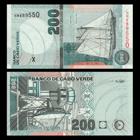 Cape Verde, P-68, 200 escudos, 2005