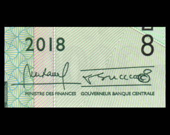 Guinée, P-w48Aa, 2 000 francs, 2018