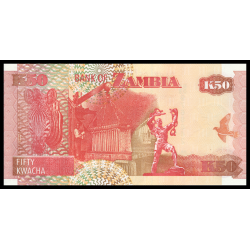 Zambie, P-37d2, 50 kwacha, 2003 - Billet de banque en vente sur Monnaies du Monde SHOP