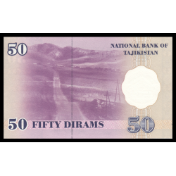 Tadjikistan, P-13a, 50 diram, 1999 - Billet de banque en vente sur Monnaies du Monde SHOP