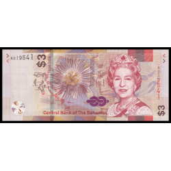 Bahamas, p-w78, 3 dollars, 2019 - Billet de banque en vente sur Monnaies du Monde SHOP