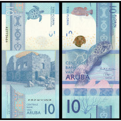 Aruba, P-21b, 10 florin, 2019 - Billet de banque en vente sur Monnaies du Monde SHOP