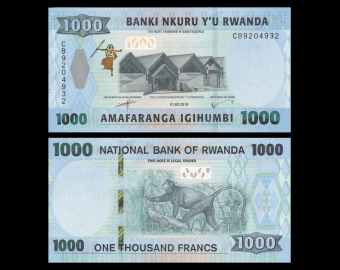 Rwanda, P-39b, 1000 francs, 2019