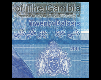 Gambie, P-w39a, 20 dalasis, 2019