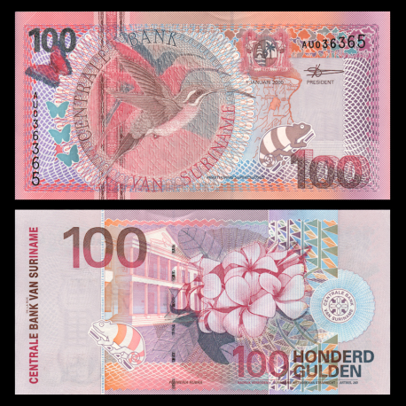 Surinam, P-149, 100 gulden, 2000