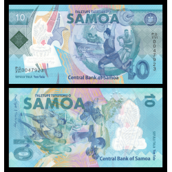 Samoa, P-45, 10 tala, 2019, polymère - Billet de banque en vente sur Monnaies du Monde SHOP
