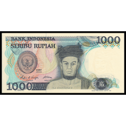 Indonésie, P-124, 1 000 rupiah, 1987 - Billet de banque en vente sur Monnaies du Monde SHOP