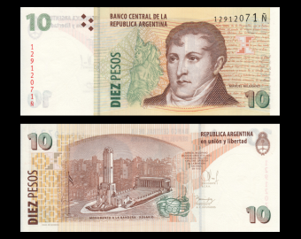 Argentina, P-354b, 10 pesos, 2003, Presque Neuf / a-UNC