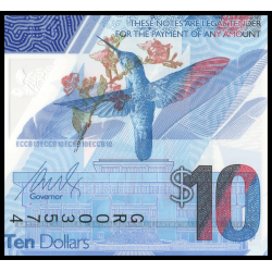 Caraïbes, P-57a, 10 dollars, 2019, polymère - Billet de banque en vente sur Monnaies du Monde SHOP