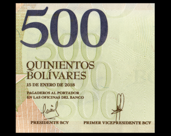 Venezuela, P-108a, 500 bolívares soberanos, 2018