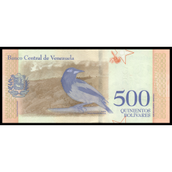 Venezuela, P-108a, 500 bolívares, 2018 - Billet de banque en vente sur Monnaies du Monde SHOP