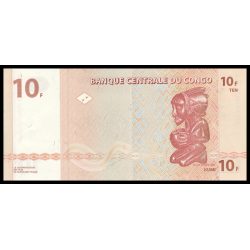 Congo, P-093, 10 francs, 2003 - Billet de banque en vente sur Monnaies du Monde SHOP