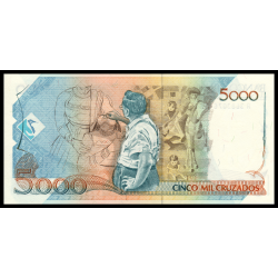 Brésil, P-217b, 5 cruzados novos, 1989 - Billet de banque en vente sur Monnaies du Monde SHOP