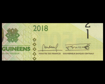 Guinée, P-new, 500 francs, 2018