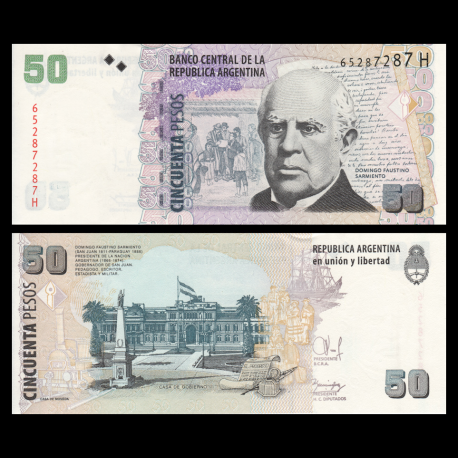 Argentine, P-356g, 50 pesos, 2015