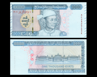 Myanmar, P-86, 1 000 kyats, 2019
