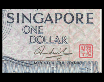 Singapour, P-09b, 1 dollar, 1976