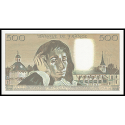 France, P-156h, 500 francs, Pascal, 1990, Neuf / UNC - Billet de banque en vente sur Monnaies du Monde SHOP
