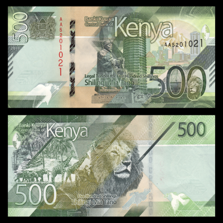 Kenya, P-55, 500 shilingi, 2019