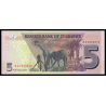 Zimbabwe, P-102, 5 dollars, 2019, hybride - Billet de banque en vente sur Monnaies du Monde SHOP