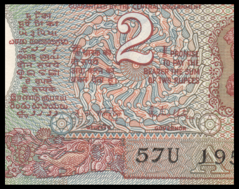 India, P-079k, 2 rupees, 1975-96