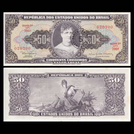 Brésil, P-184a, 5 centavos, 1966