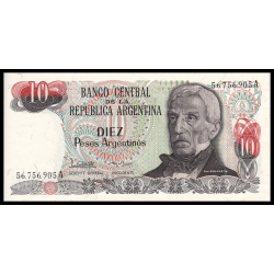 Argentine, P-313a2, 10 pesos argentinos, 1984 - Billet de banque en vente sur Monnaies du Monde SHOP