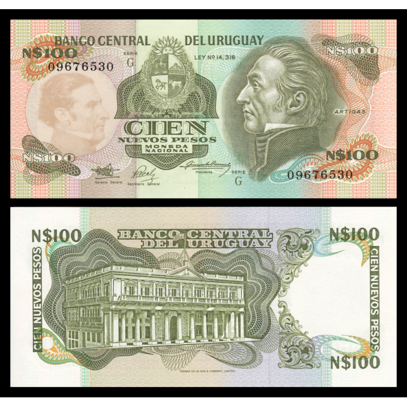 Uruguay, P-062A, 100 peso, 1987 - Billet de banque en vente sur Monnaies du Monde SHOP