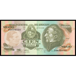 Uruguay, P-062A, 100 peso, 1987 - Billet de banque en vente sur Monnaies du Monde SHOP