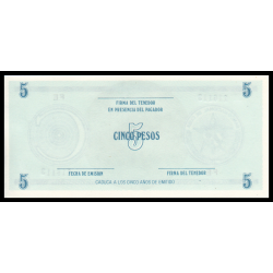 C, P-FX13a, 5 pesos - Billet de banque en vente sur Monnaies du Monde SHOP
